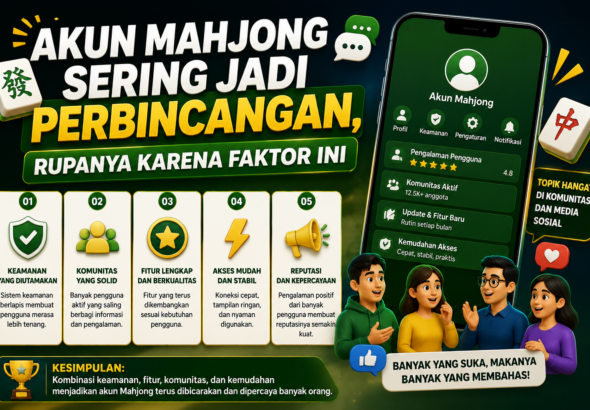 Akun Mahjong Sering Jadi Perbincangan, Rupanya Karena Faktor Ini