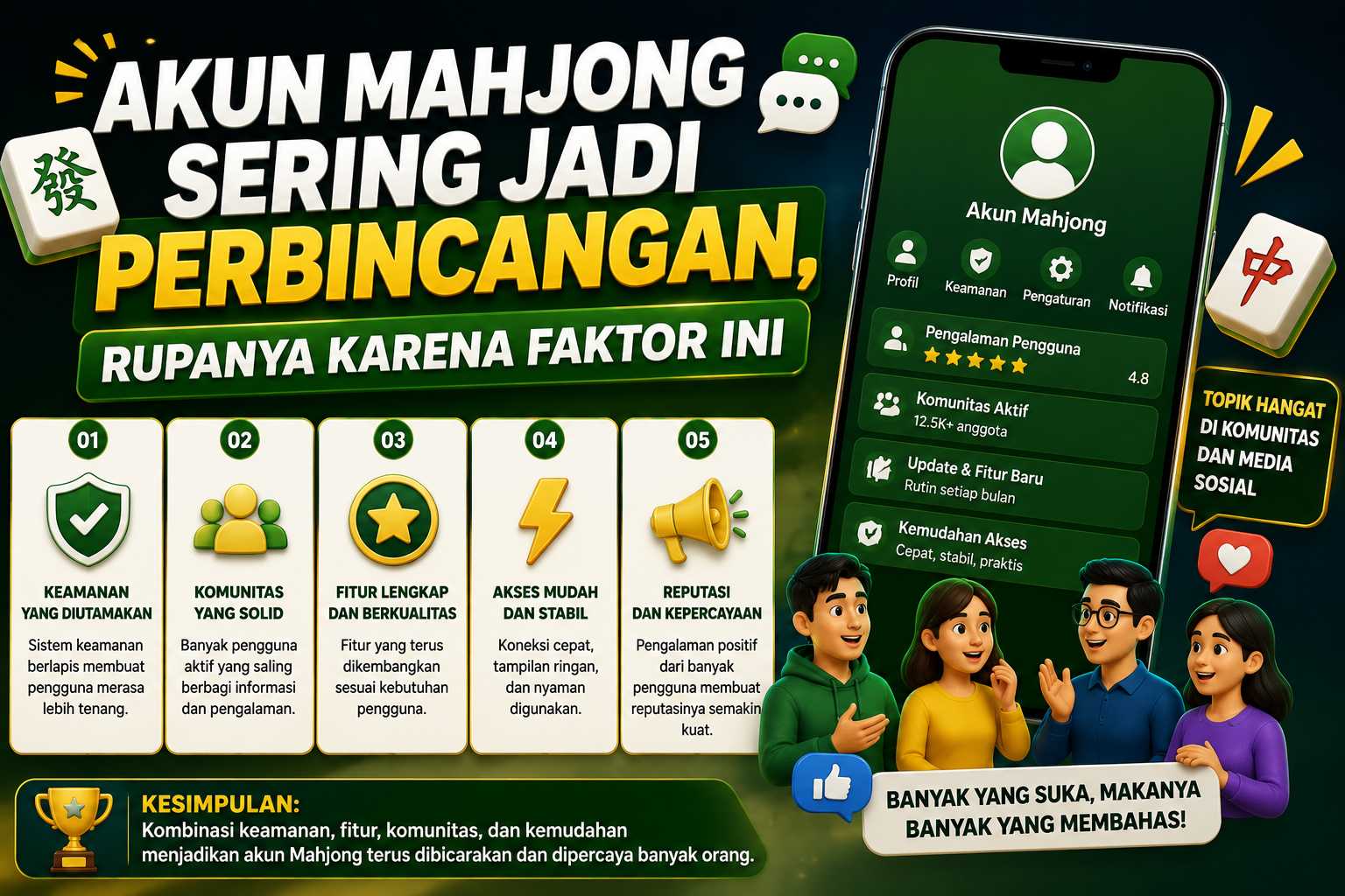 Akun Mahjong Sering Jadi Perbincangan, Rupanya Karena Faktor Ini