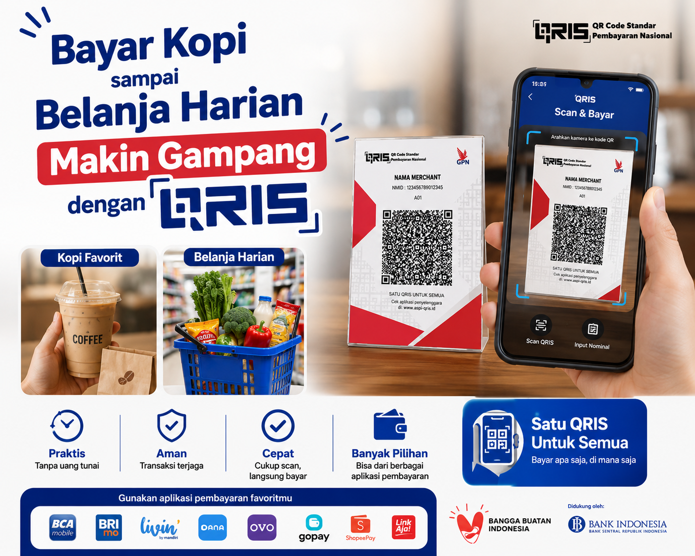 Bayar Kopi sampai Belanja Harian Makin Gampang dengan QRIS