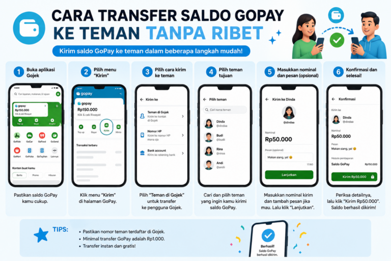 Cara Transfer Saldo GoPay ke Teman Tanpa Ribet