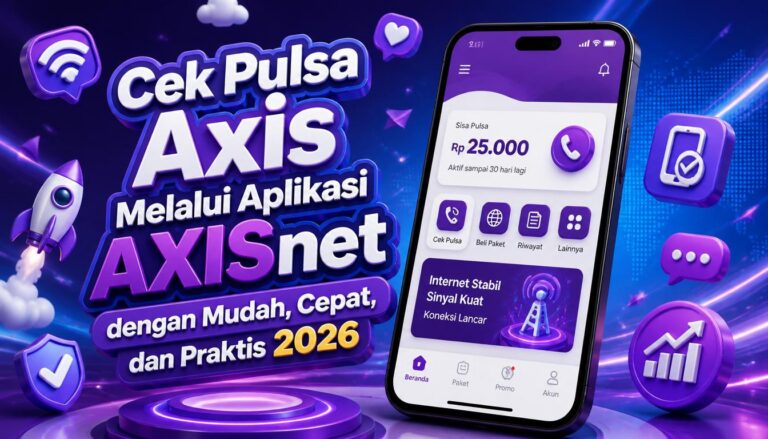 Cek Pulsa Axis Melalui Aplikasi AXISnet dengan Mudah, Cepat, dan Praktis