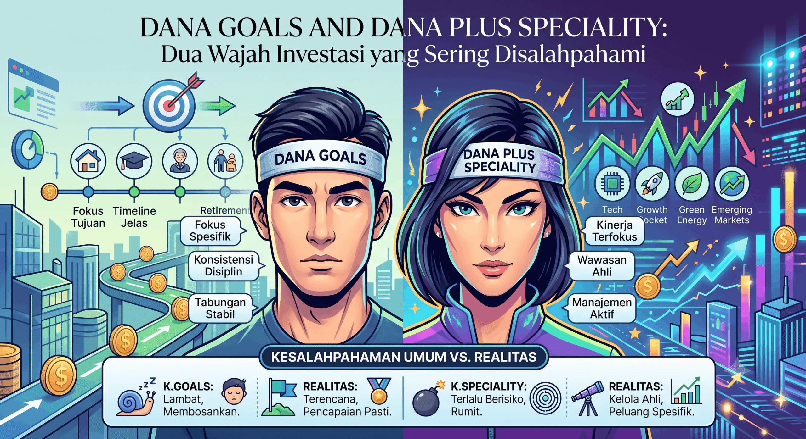 Ilustrasi: Dana Goals and Dana Plus Speciality: Dua Wajah Investasi yang Sering Disalahpahami