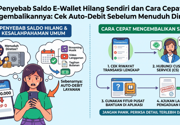 Ilustrasi: Penyebab Saldo E-Wallet Hilang Sendiri dan Cara Cepat Mengembalikannya: Cek Auto-Debit Sebelum Menuduh Diretas