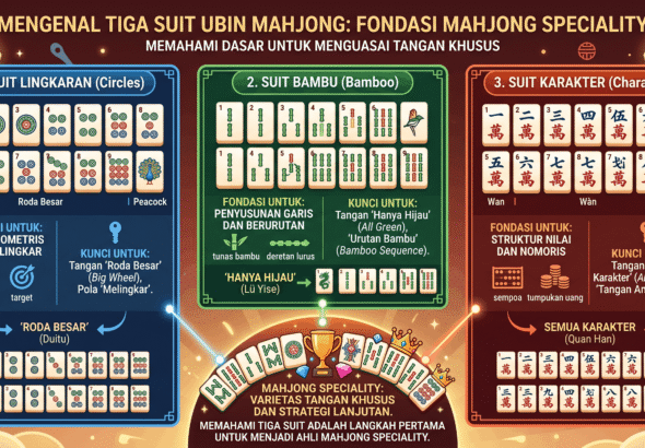 Ilustrasi: Mengenal Tiga Suit Ubin Mahjong sebagai Fondasi Mahjong Speciality