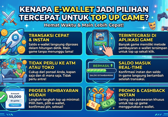 Kenapa E-wallet Jadi Pilihan Tercepat untuk Top Up Game