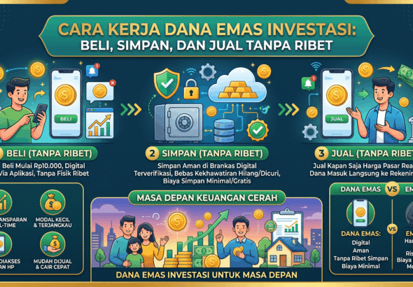 Ilustrasi: Cara Kerja Dana Emas Investasi: Beli, Simpan, dan Jual Tanpa Ribet