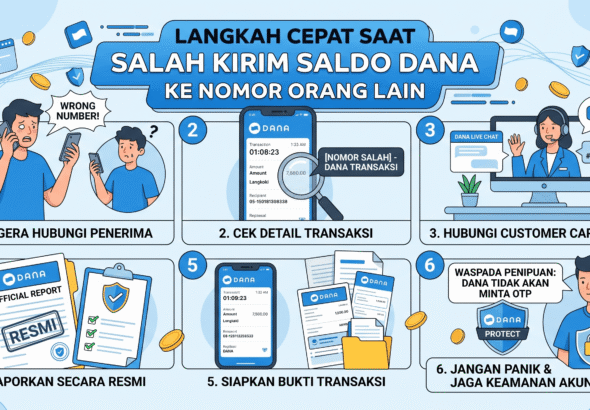 Ilustrasi: Langkah Cepat Saat Salah Kirim Saldo DANA ke Nomor Orang Lain