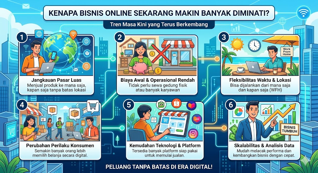 Kenapa Bisnis Online Sekarang Makin Banyak Diminati