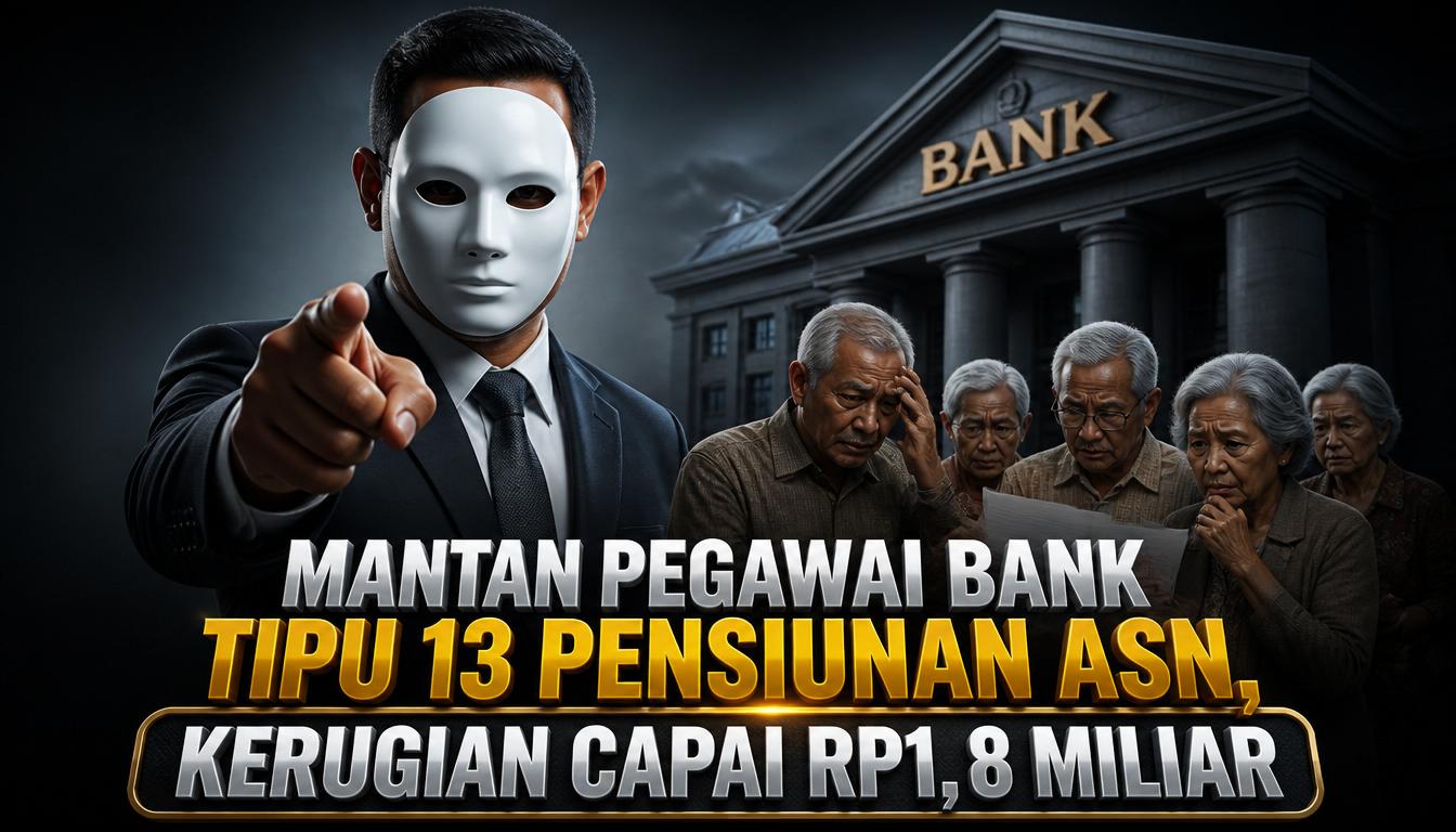 Mantan Pegawai Bank Tipu 13 Pensiunan ASN, Kerugian Capai Rp1,8 Miliar