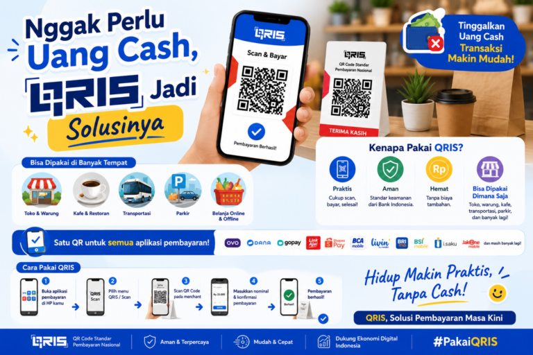 Nggak Perlu Uang Cash, QRIS Jadi Solusinya