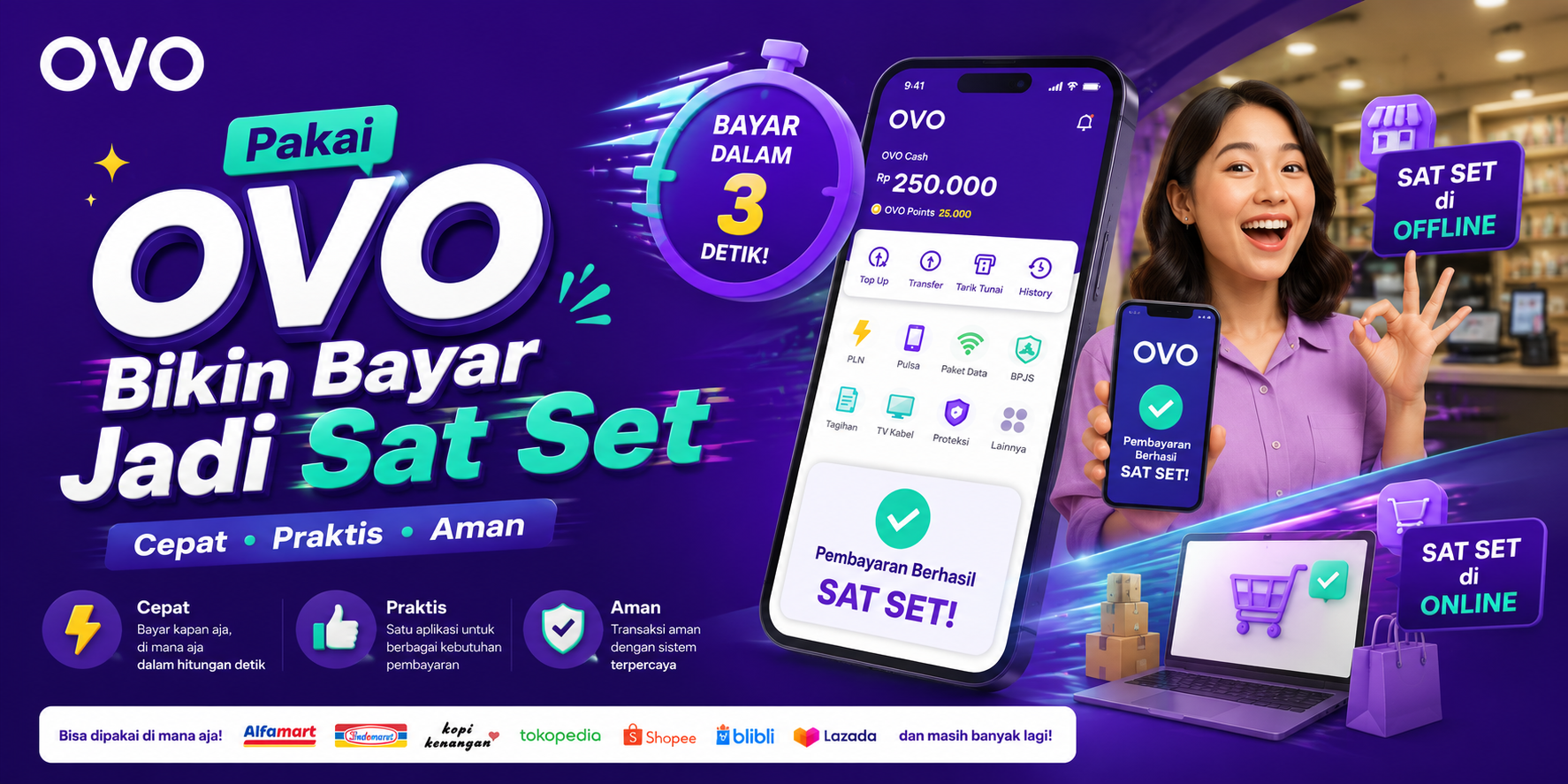 Pakai OVO Bikin Bayar Jadi Sat Set