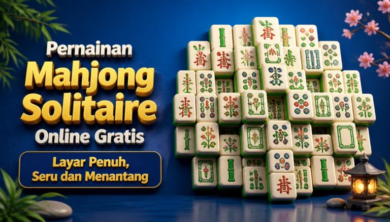 Permainan Mahjong Solitaire Online Gratis Layar Penuh, Seru dan Menantang