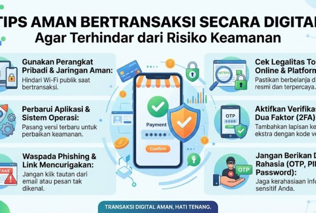 Tips Aman Bertransaksi Secara Digital agar Terhindar dari Risiko Keamanan