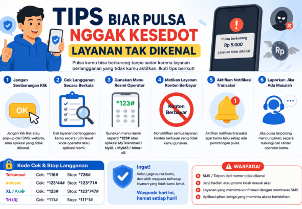Tips Biar Pulsa Nggak Kesedot Layanan Tak Dikenal