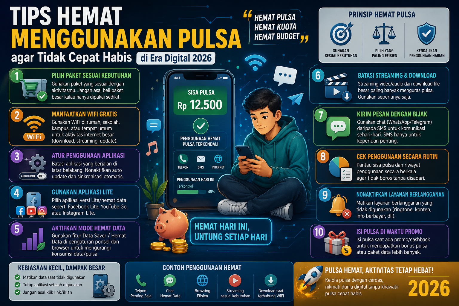 Tips Hemat Menggunakan Pulsa